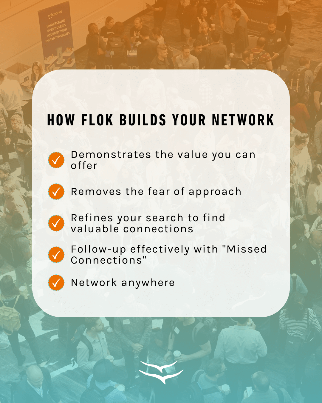 Flok builds your network