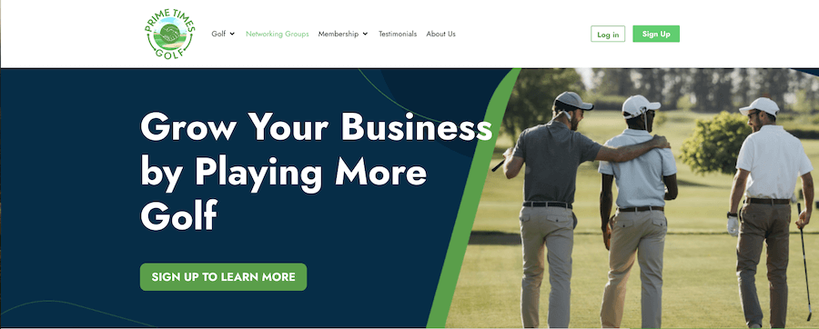 Prime Times Golf Networking Golf